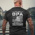 I'm A Dad Opa And A Veteran Nothing Scares Me Mens Back Print T-shirt Gifts for Old Men
