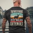I'm Into Fitness Deer Freezer Dad Hunter Deer Hunting Men's T-shirt Back Print Gifts for Old Men