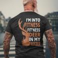 I'm Into Fitness Fit'ness Deer In My Freezer Hunting Hunter Men's T-shirt Back Print Gifts for Old Men