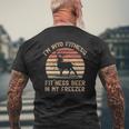 I'm Into Fitness Fit'ness Deer In My Freezer Mens Back Print T-shirt Gifts for Old Men