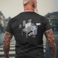 I'm Not A Robot Computer Pun Men's T-shirt Back Print Gifts for Old Men