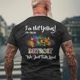 I'm Not Yelling I'm From Detroit We Just Talk Loud Men's T-shirt Back Print Gifts for Old Men