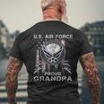 I'm A Proud Air Force Grandpa Mens Back Print T-shirt Gifts for Old Men