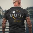 Indiana Total Solar Eclipse 2024 Totality April 8 Women Men's T-shirt Back Print Gifts for Old Men