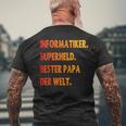 Informatiker Papa S T-Shirt mit Rückendruck Geschenke für alte Männer