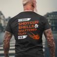 If It Involves Shotgun Shells & Shattered Clay Trap Skeet Men's T-shirt Back Print Gifts for Old Men