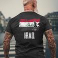 Iraq Flag Jersey Iraqi Soccer Team Iraqi Men's T-shirt Back Print Gifts for Old Men