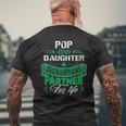Irish St Patricks Day Pop And Daughter Shenanigans Partner For Life Family Mens Back Print T-shirt Gifts for Old Men