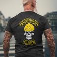 Iron Worker Proud Blue Collar Hard Worker Union Job Badass Men's T-shirt Back Print Gifts for Old Men