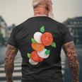 Italian Caprese Salad Tomato Basil Mozzarella Foo T-Shirt mit Rückendruck Geschenke für alte Männer