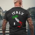 ItalyItalian Flag Italia Men's T-shirt Back Print Gifts for Old Men