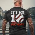 It's My 10Th Birthday Baseball Player 10 Years Old Boys Bday Men's T-shirt Back Print Gifts for Old Men