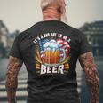 It's A Bad Day To Be A Beer Vintage Men's T-shirt Back Print Gifts for Old Men