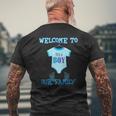It's A Boy Baby Shower Party New Baby Premium Mens Back Print T-shirt Gifts for Old Men