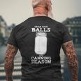 It's Canning Season Vintage Glass Jar Mason Jar Men's T-shirt Back Print Gifts for Old Men