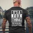 It's A Fox Thing You Wouldn't Understand Family Name Men's T-shirt Back Print Gifts for Old Men