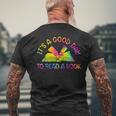 It’S A Good Day To Read A Book Lovers Library Reading Tiedye Men's T-shirt Back Print Gifts for Old Men