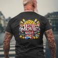 It's Movie Night Popcorn Cinema Men's T-shirt Back Print Gifts for Old Men