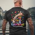 Its Ok To Be Different Autism Awareness Giraffe Men's T-shirt Back Print Gifts for Old Men