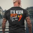 It's Never Spicy Enough For Me Spicy Pepper Chili Food Men's T-shirt Back Print Gifts for Old Men