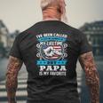 I've Been Called Lot Of Name But Papa Is My Favorite Grandpa Mens Back Print T-shirt Gifts for Old Men
