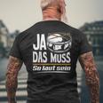 Ja Das Muss So Laut Drumkit Drum T-Shirt mit Rückendruck Geschenke für alte Männer