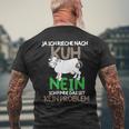 Ja Ich Rieche Nach Kuh Rinderbauer Cowhide Farm T-Shirt mit Rückendruck Geschenke für alte Männer