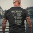 Jäger Unser Jägerunser Hunting T-Shirt mit Rückendruck Geschenke für alte Männer