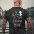 Jane Austen Quotes Book Club Fans Vintage Romantic Literary Men's T-shirt Back Print Gifts for Old Men
