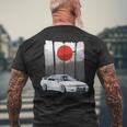 Jdm Skyline R32 Car Tuning Japón Rising Sun Drift Camiseta Hombre Estampado Espalda Regalos para ancianos