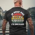 Je Peux Pas J'ai Bricolage Cadeau Pour Papy Papa Bricoleur T-shirt imprimé au dos Cadeaux pour les vieillards