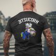 Jitsu Unicorn Jiu-Jitsu Brasileño Y Regalo Bjj Camiseta Hombre Estampado Espalda Regalos para ancianos