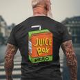 Juice Box Hero Juice Box Men's T-shirt Back Print Gifts for Old Men