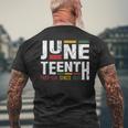 Junenth Freeish Since 1865 For Black African Freedom Men's T-shirt Back Print Gifts for Old Men