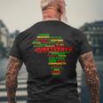 Junenth Map Of Africa 1865 Celebrate Black History Men's T-shirt Back Print Gifts for Old Men