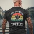 Just A Grandpa Who Loves Turtles Men's T-shirt Back Print Gifts for Old Men