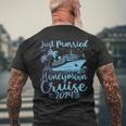 Just Married 2024 Wedding Ring Matching Honeymoon Cruise Men's T-shirt Back Print Gifts for Old Men