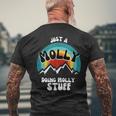 Just A Molly Doing Molly Stuff Vintage Men's T-shirt Back Print Gifts for Old Men