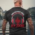 Kann Dich Nicht Hören Ich Zocke I Pc Gamer Headset Half Sleeve T-Shirt mit Rückendruck Geschenke für alte Männer