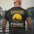 Kayaking Canoeing Kayak Angler Fishing Men's T-shirt Back Print Gifts for Old Men