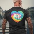 Kc Tie-Dye Heart Love Kc Tie-Dye Colorful Hearts Kansas City Men's T-shirt Back Print Gifts for Old Men