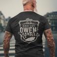 Keep Calm And Let Owen Handle It Family Name Vintage Men's T-shirt Back Print Gifts for Old Men