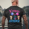 Keeper Of The Gender Reveal Bear Balloons Men's T-shirt Back Print Gifts for Old Men