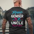 Keeper Of The Gender Uncle Loves You Baby Announcement Men's T-shirt Back Print Gifts for Old Men