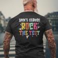 Kein Stress Rock The Test Prüfung Prüfungen Lehrer Testtag T-Shirt mit Rückendruck Geschenke für alte Männer