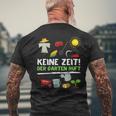 Keine Zeit Der Garten Ruft No Time The Garden Calls T-Shirt mit Rückendruck Geschenke für alte Männer