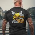 Keine Zeit Mein Volk Braucht Mich Biene Breekeder German T-Shirt mit Rückendruck Geschenke für alte Männer