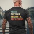 Keith The Man The Myth The Legend Vintage For Keith Men's T-shirt Back Print Gifts for Old Men