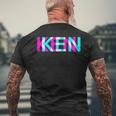 Ken Hi Mein Name Ist Vorname T-Shirt mit Rückendruck Geschenke für alte Männer