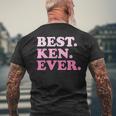 Ken Name Best Ken Ever Vintage Men's T-shirt Back Print Gifts for Old Men